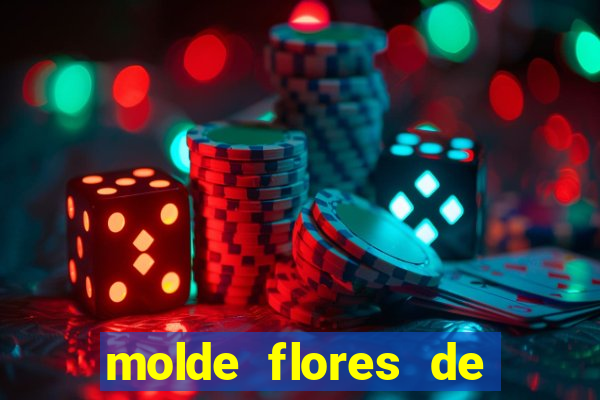 molde flores de papel para imprimir